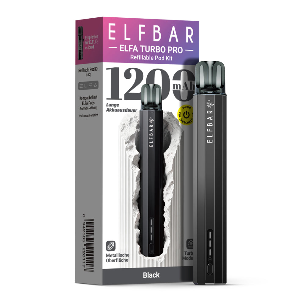 elfbar-elfa-turbo-pro-kit-black-pod-kit-1200-mah-18w image 2