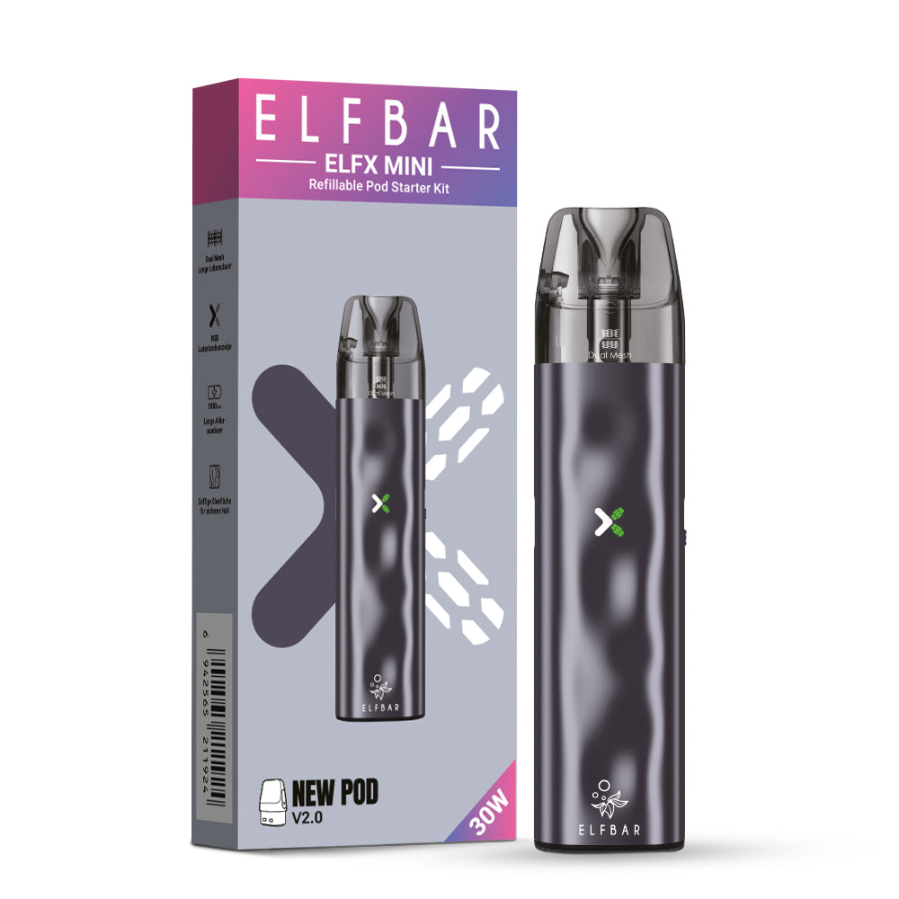 elfbar-elfx-mini-kit-grey-pod-system-30w-1000-mah image 2