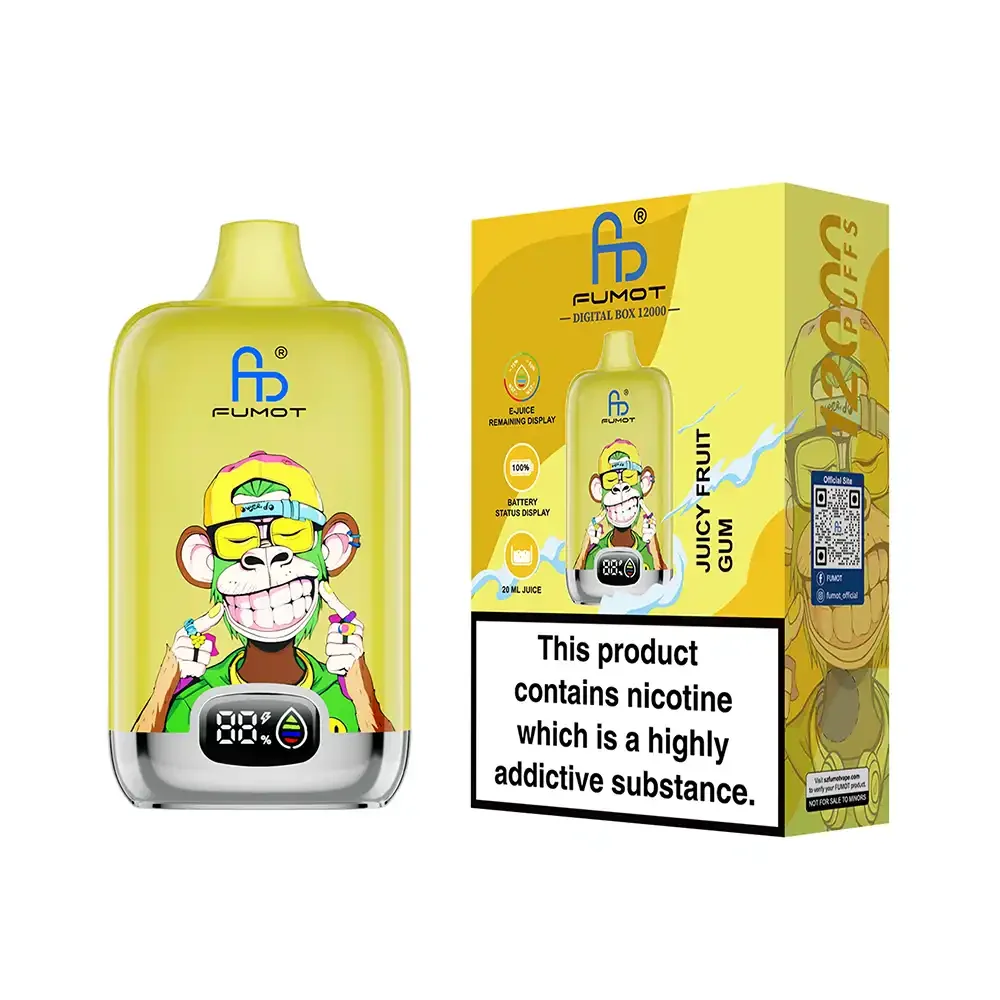 fumot-digital-box-12000-einweg-vape-juicy-fruit-gum image 2