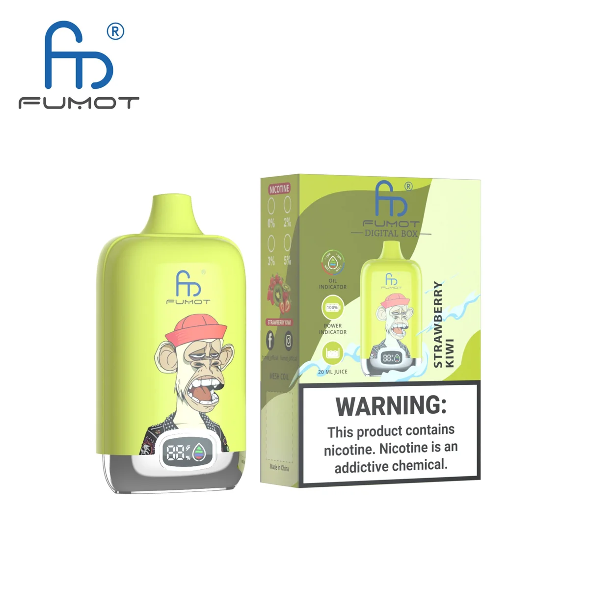 fumot-digital-box-12000-einweg-vape-strawberry-kiwi image 2