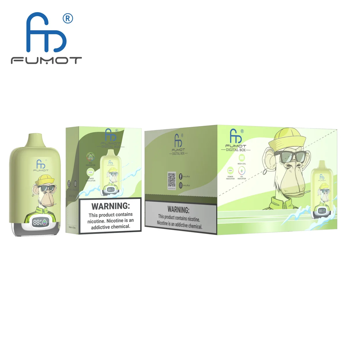 fumot-digital-box-12000-einweg-vape-kiwi-passion-fruit-guava-12-000-puffs-20-ml image 3