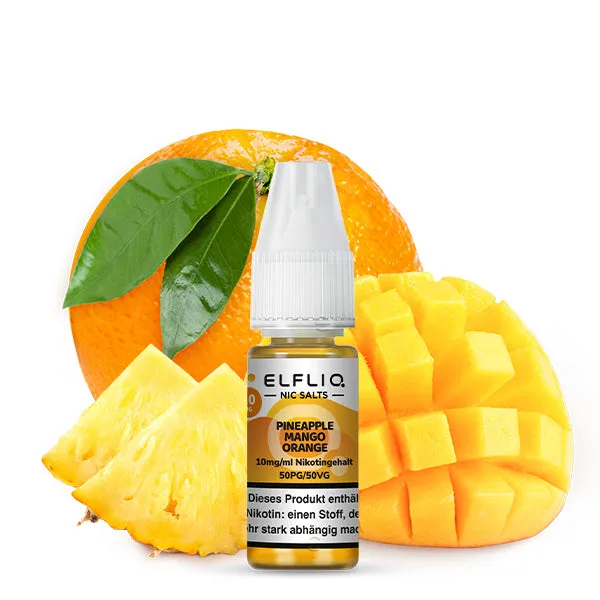 elfliq-pineapple-mango-orange-nikotinsalz-liquid-10-ml image 1