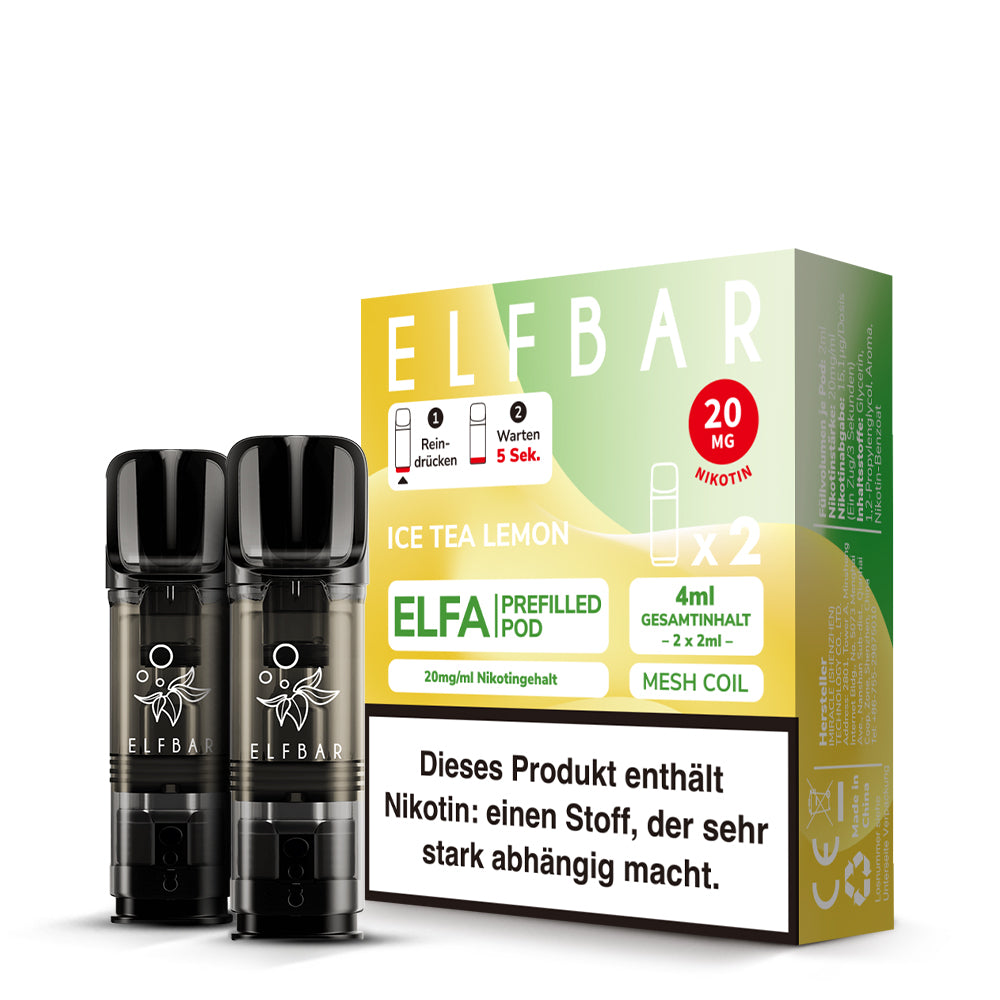 elfbar-elfa-prefilled-pod-ice-tea-lemon-20-mg-ml-2x-2-ml-mesh-pods image 2