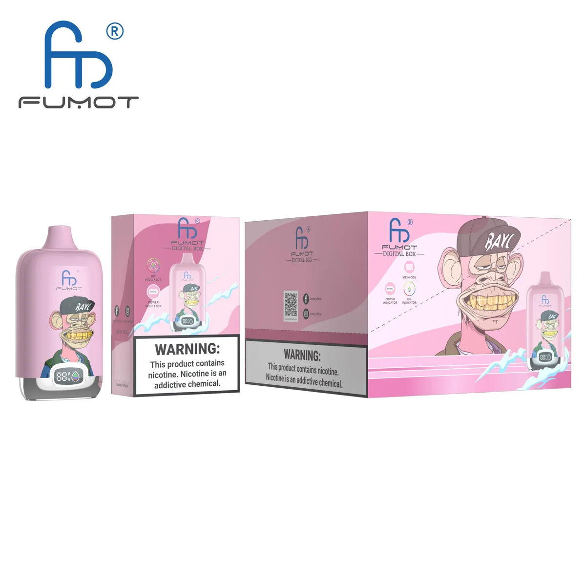 fumot-digital-box-12000-einweg-vape-peach-ice image 3