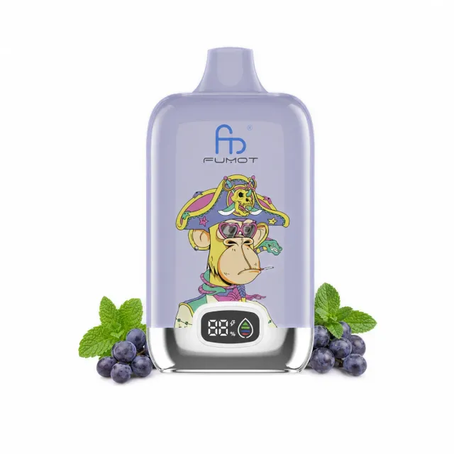 fumot-digital-box-12000-einweg-e-zigarette-grape-mint image 1