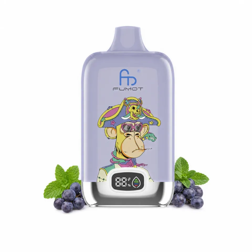 fumot-digital-box-12000-einweg-e-zigarette-grape-mint image 1