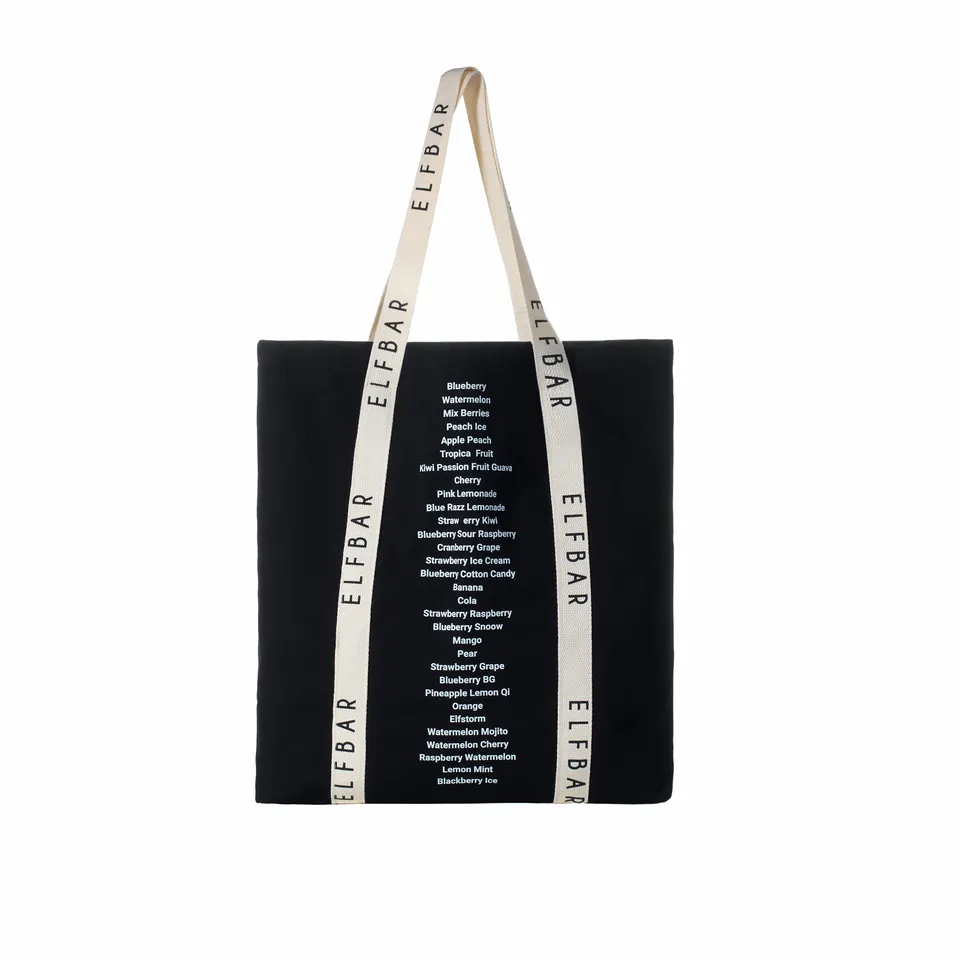 elfbar-shopping-bag-schwarz-strapazierf-hige-einkaufstasche image 1