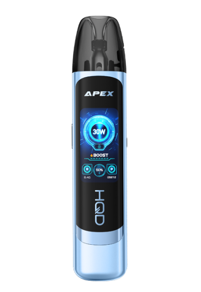hqd-apex-disposable-vape-mit-1-47-zoll-hd-display-boost-eco-modus-und-dual-mesh- image 1