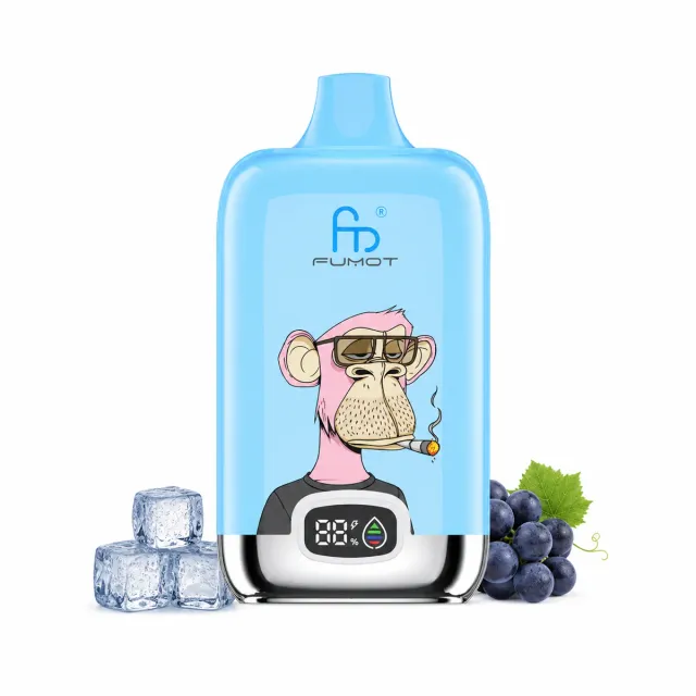 fumot-digital-box-12000-einweg-e-zigarette-grape-ice image 1
