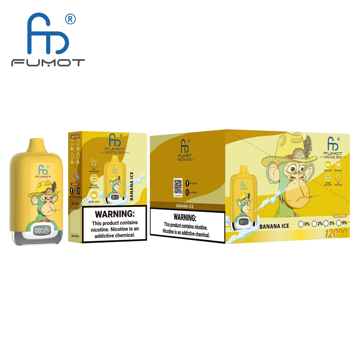 fumot-digital-box-12000-einweg-vape-banana-ice image 3