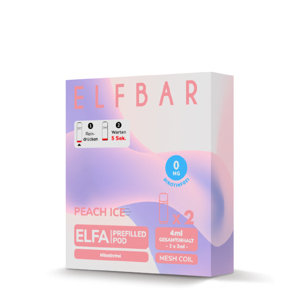 elfa-prefilled-pod-peach-ice-0-mg-ml-nikotinfrei-2x-2-ml image 2