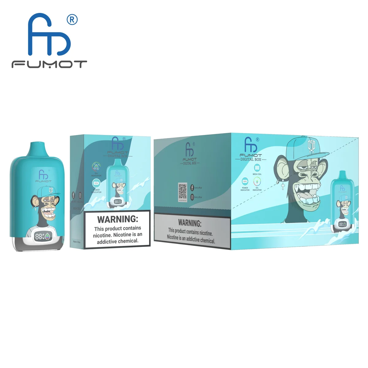 fumot-digital-box-12000-einweg-vape-black-ice image 3