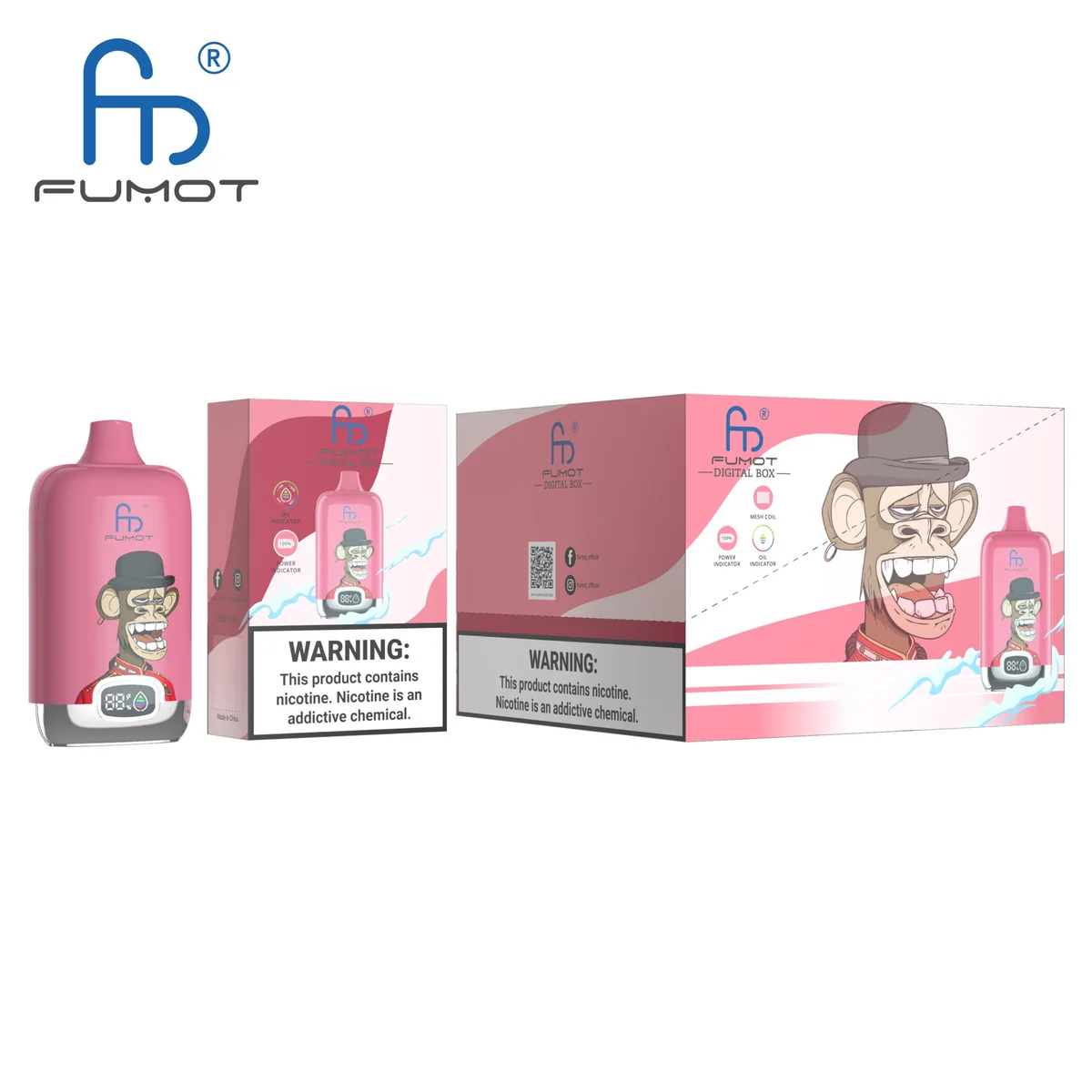 fumot-digital-box-12000-einweg-e-zigarette-strawberry-pomp image 3