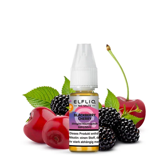 elfliq-blackberry-cherry-nikotinsalz-liquid-10ml-10mg-20mg image 1