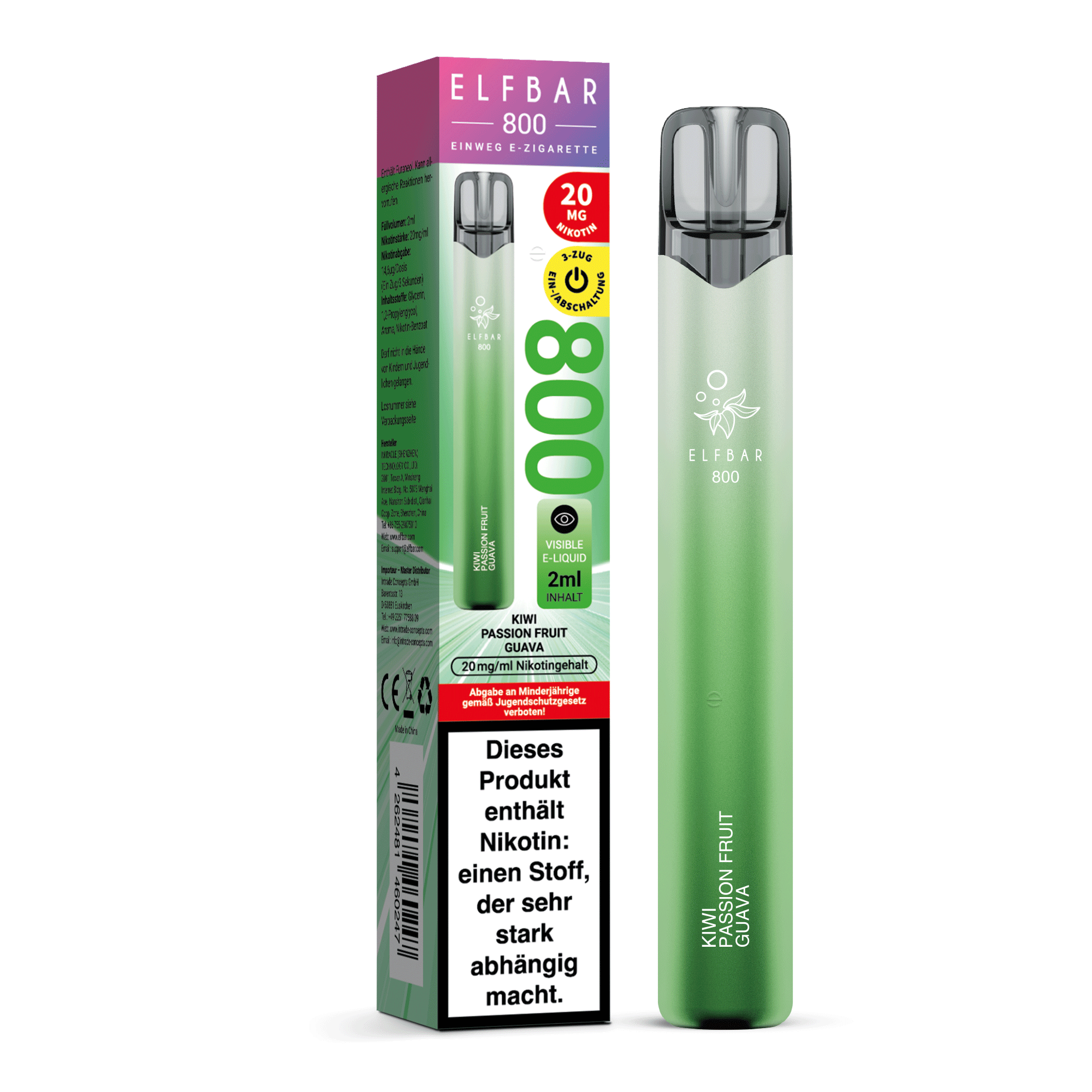 elfbar-800-kiwi-passion-fruit-guava-einweg-vape-20-mg-ml-bis-800-z-ge image 2