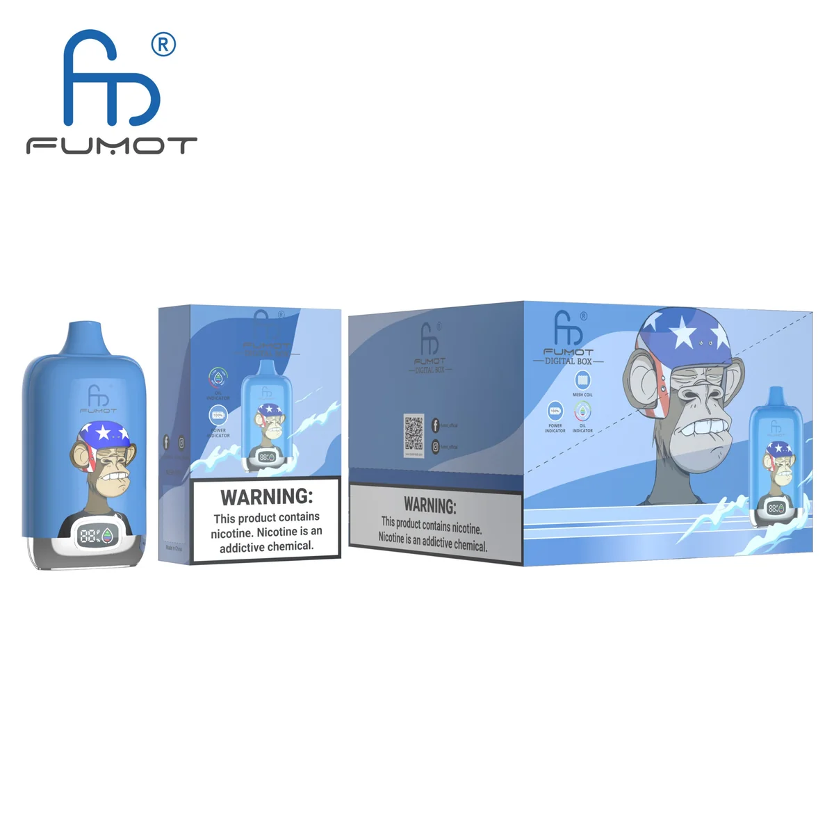 fumot-digital-box-12000-einweg-vape-blueberry-bubblegum image 3