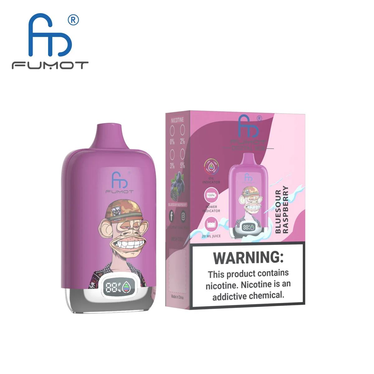 fumot-digital-box-12000-einweg-vape-bluesour-raspberry image 2