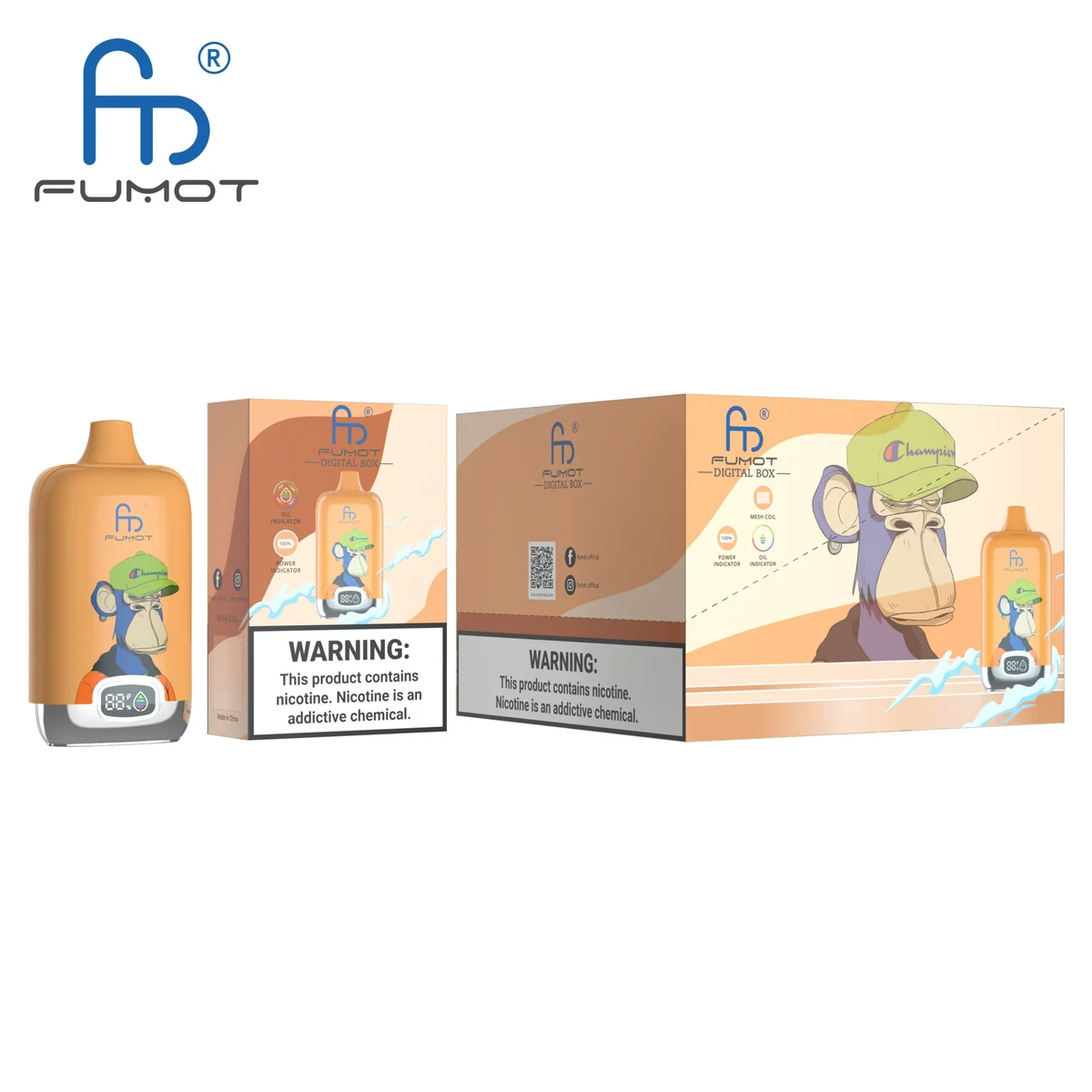 fumot-digital-box-12000-einweg-vape-peach-mango image 3