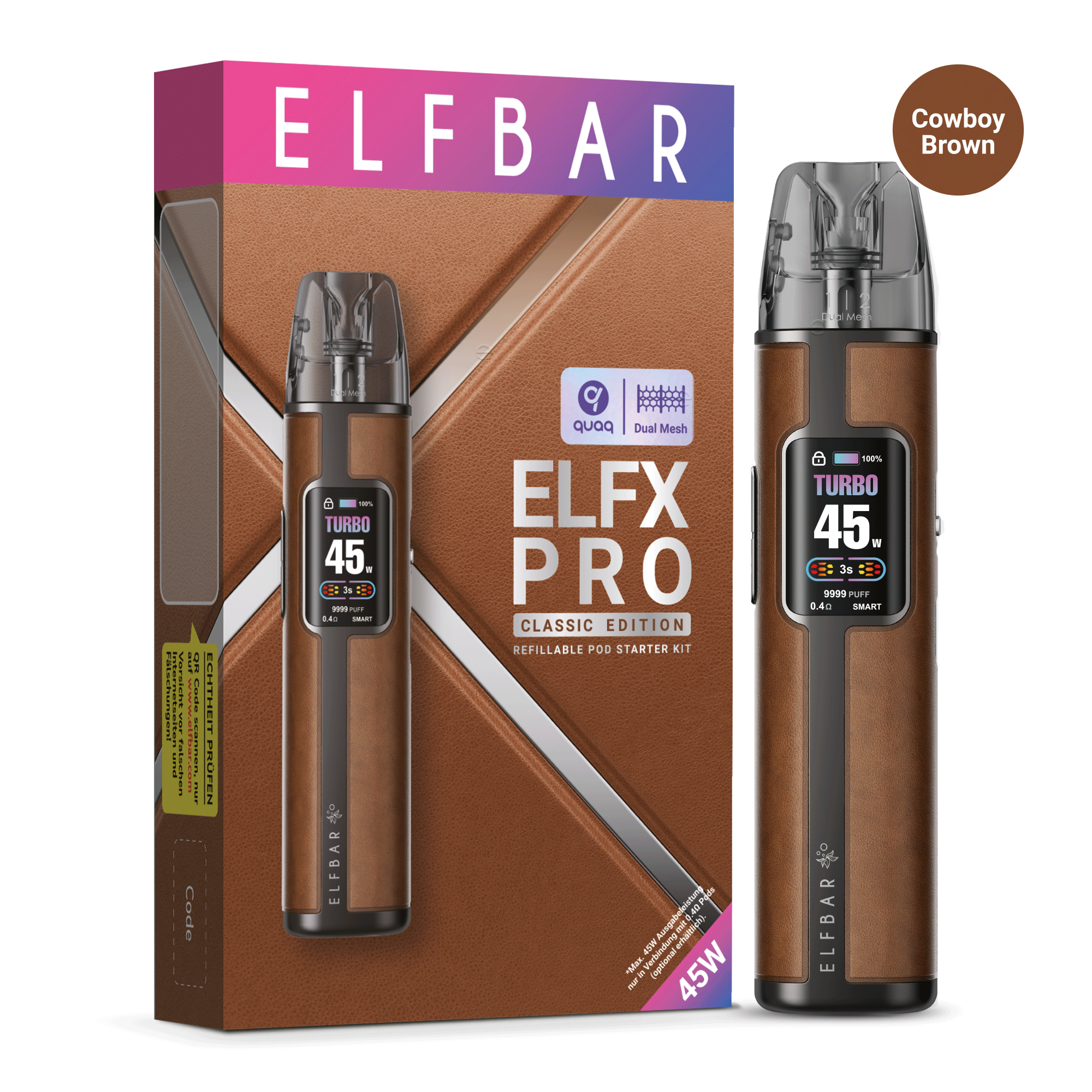 elfbar-elfx-pro-pod-kit-cowboy-brown image 2