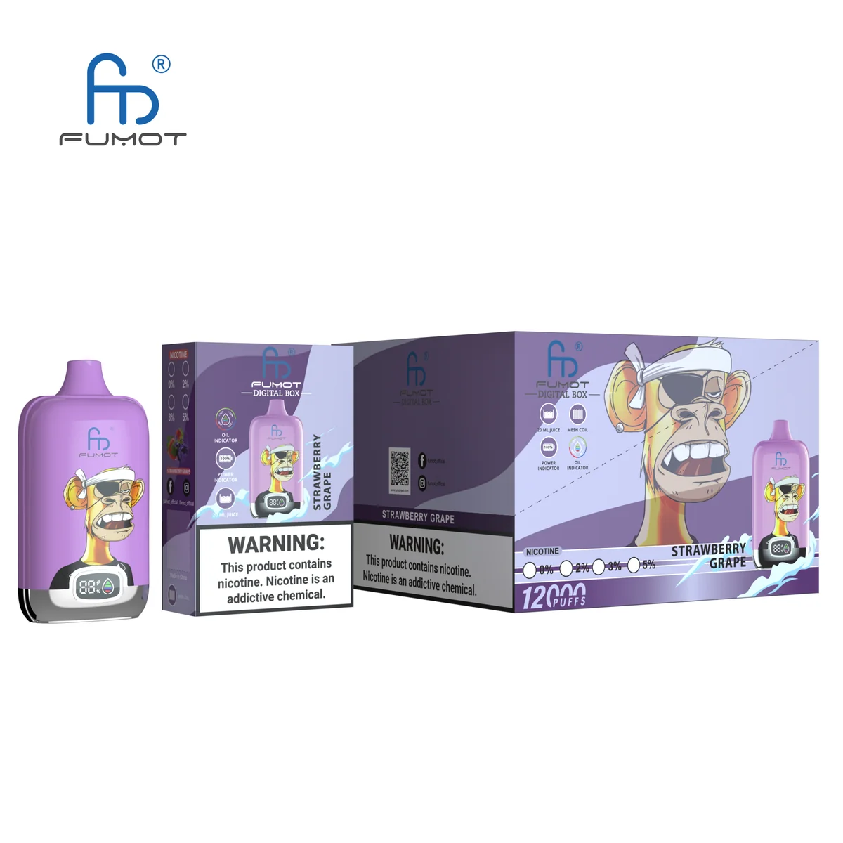 fumot-digital-box-12000-einweg-e-zigarette-strawberry-grape image 3