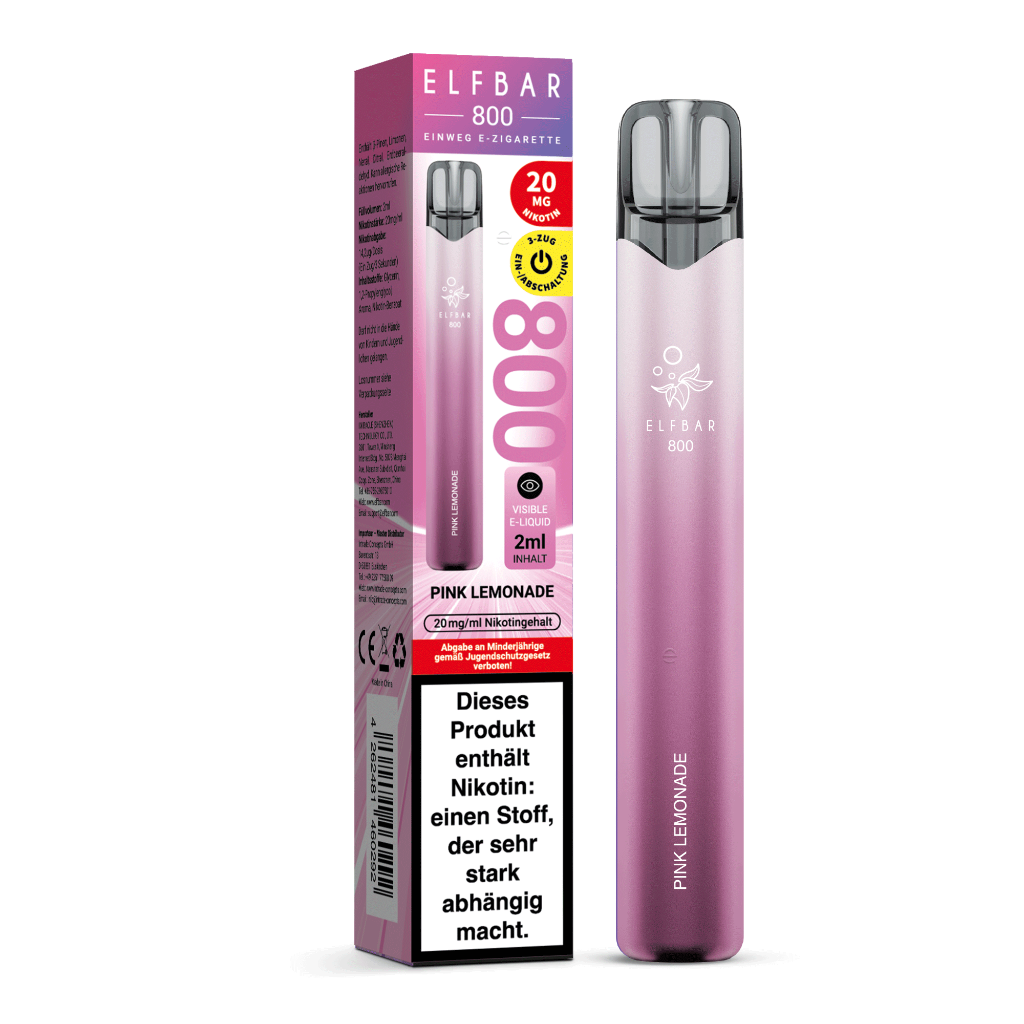 elfbar-800-pink-lemonade-einweg-vape-20mg-bis-zu-800-z-ge image 2