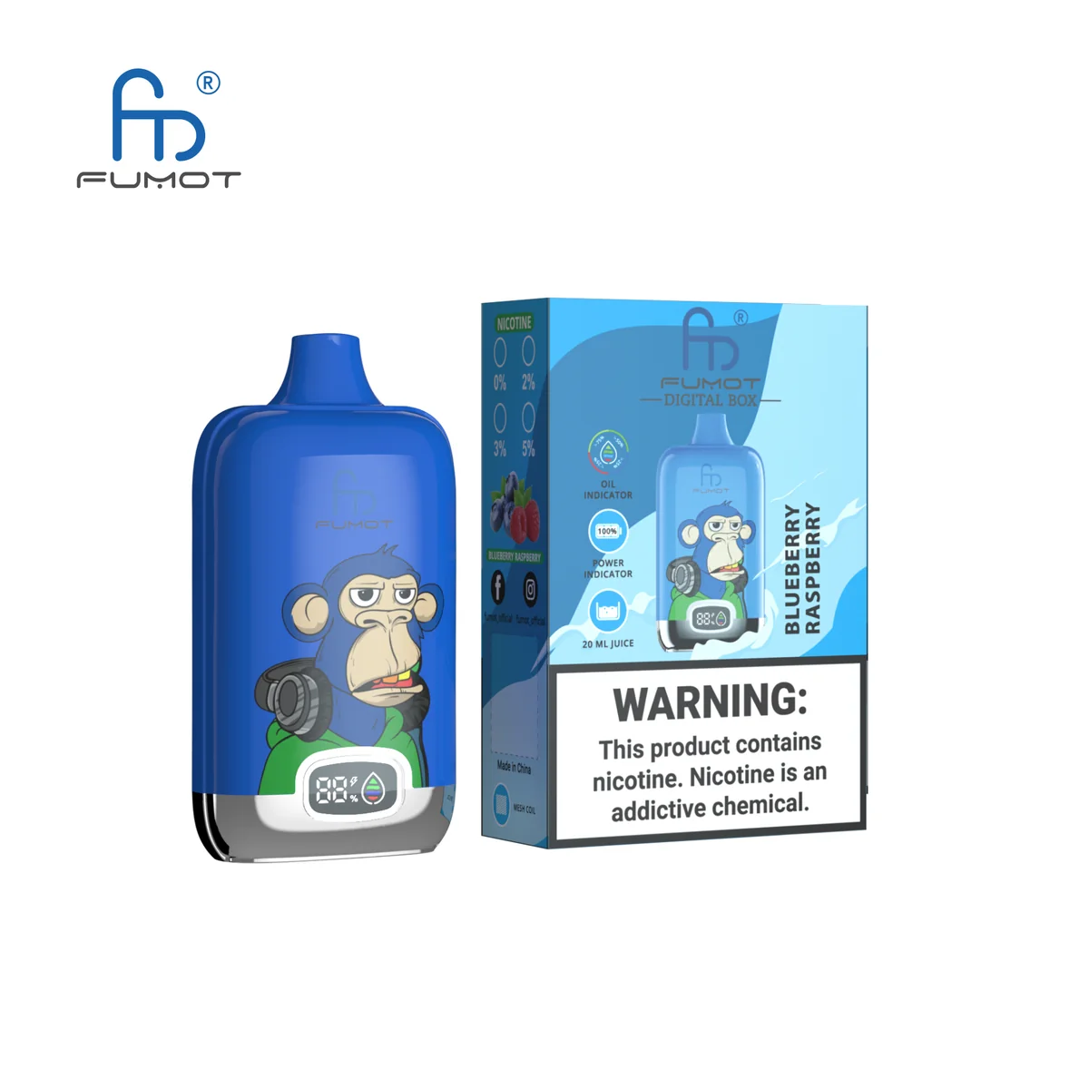 fumot-digital-box-12000-einweg-vape-blueberry-raspberry image 2