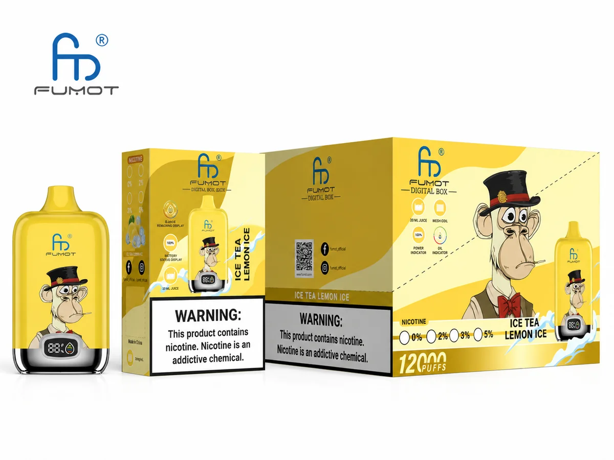 fumot-digital-box-12000-einweg-vape-ice-tea-lemon-ice-12-000-puffs-20-ml image 3