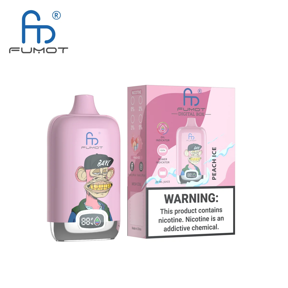 fumot-digital-box-12000-einweg-vape-peach-ice image 2