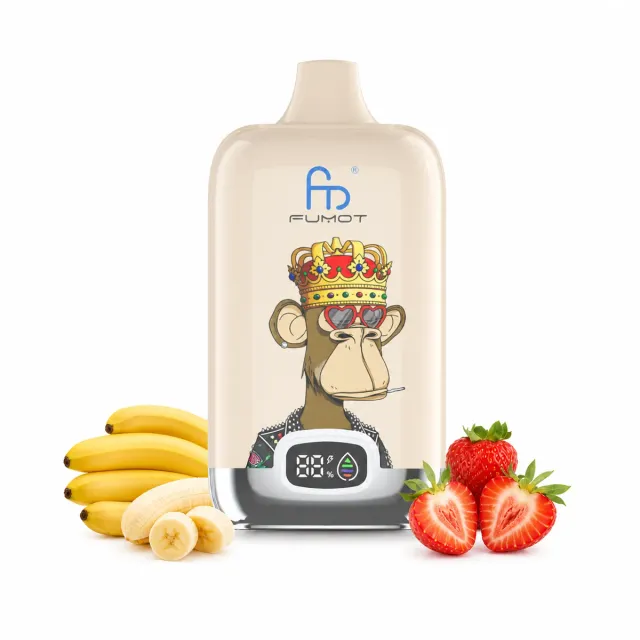 fumot-digital-box-12000-einweg-e-zigarette-strawberry-banana image 1