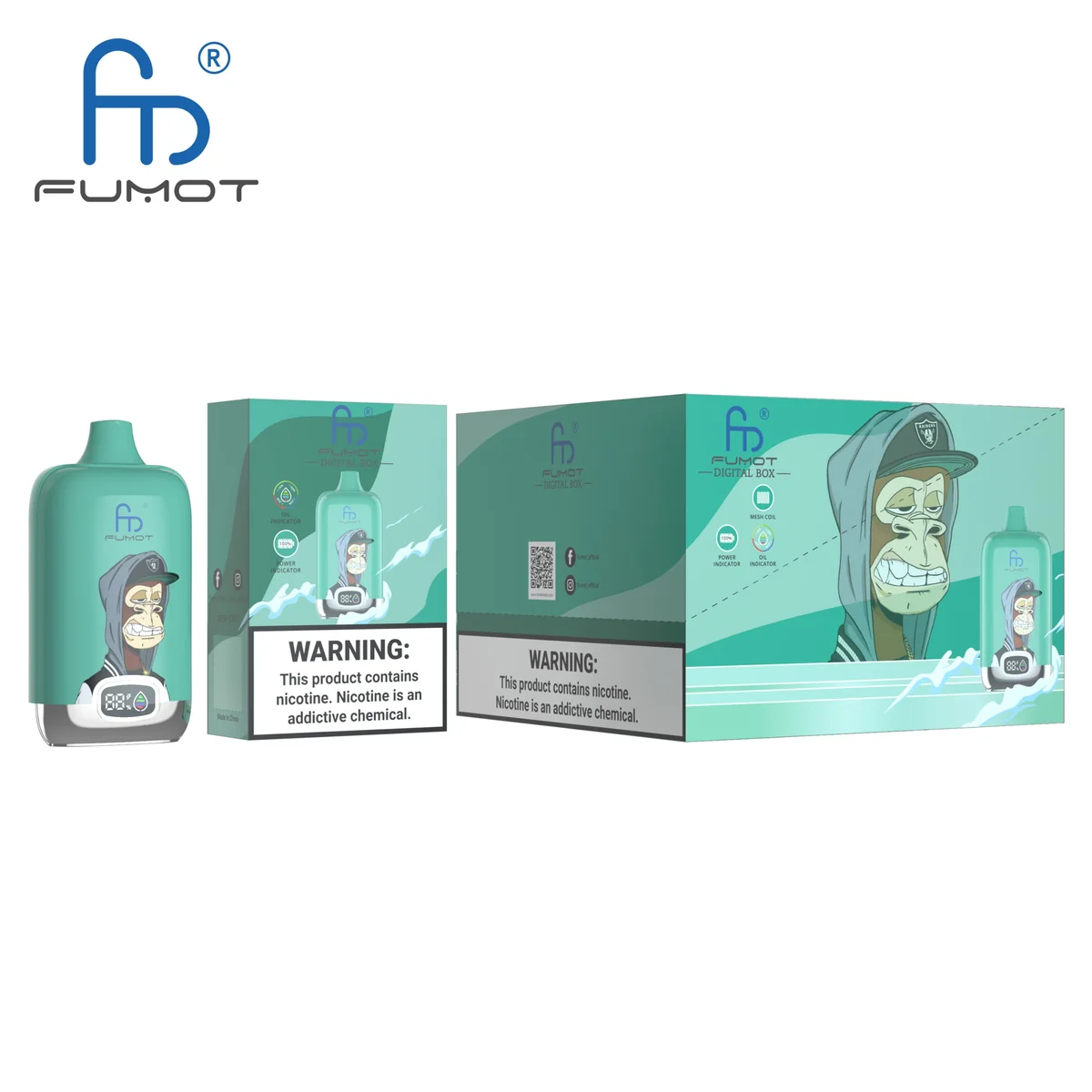 fumot-digital-box-12000-einweg-e-zigarette-watermelon-bubble-gum image 3