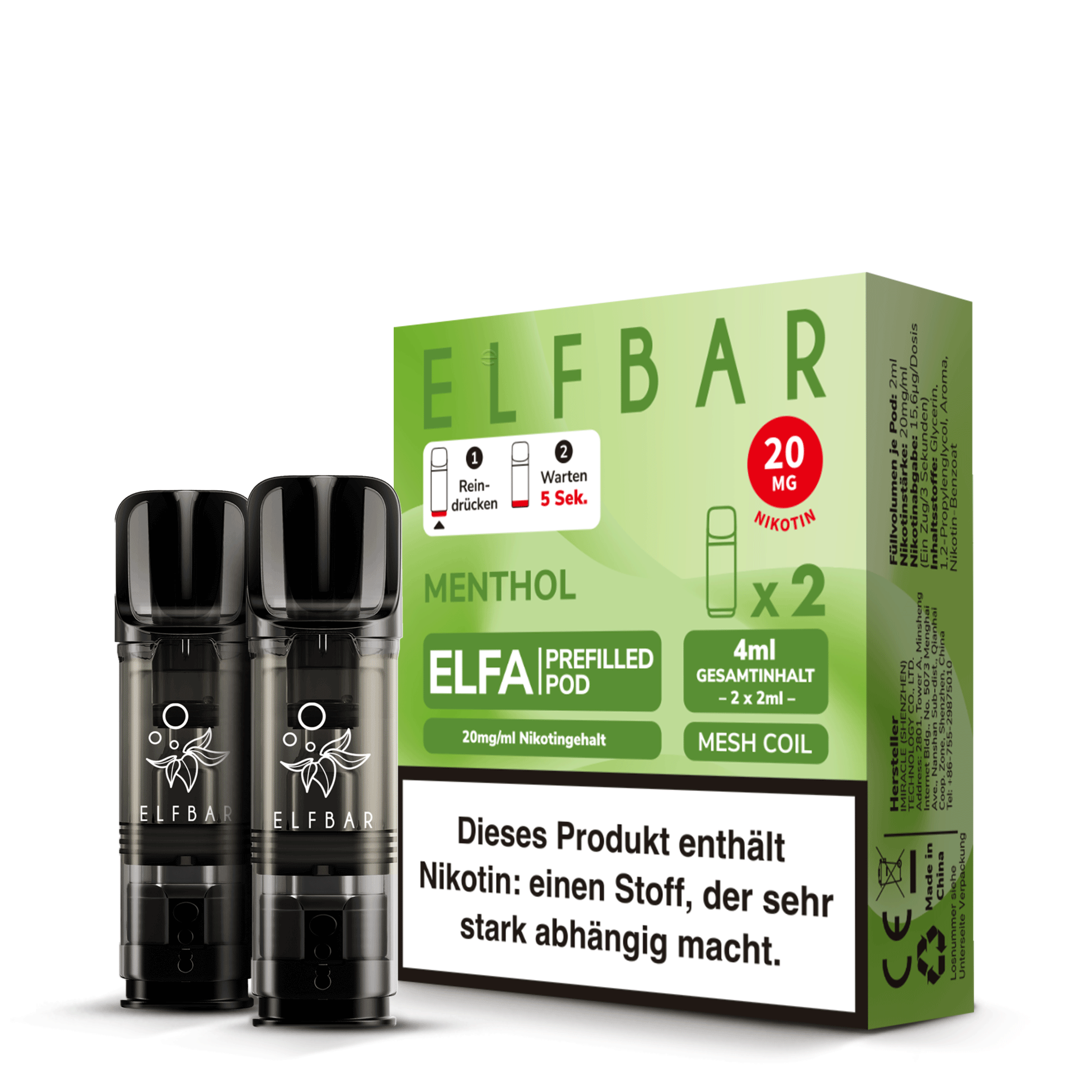 elfbar-elfa-prefilled-pod-menthol-20-mg-2er-pack image 2