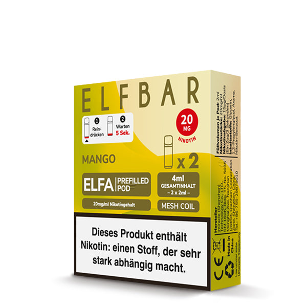 elfbar-elfa-prefilled-pod-mango-20mg-2x-2ml-mesh-einweg-pod image 2