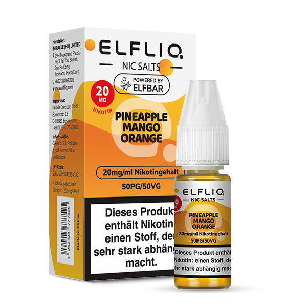 elfliq-pineapple-mango-orange-nikotinsalz-liquid-10-ml image 3