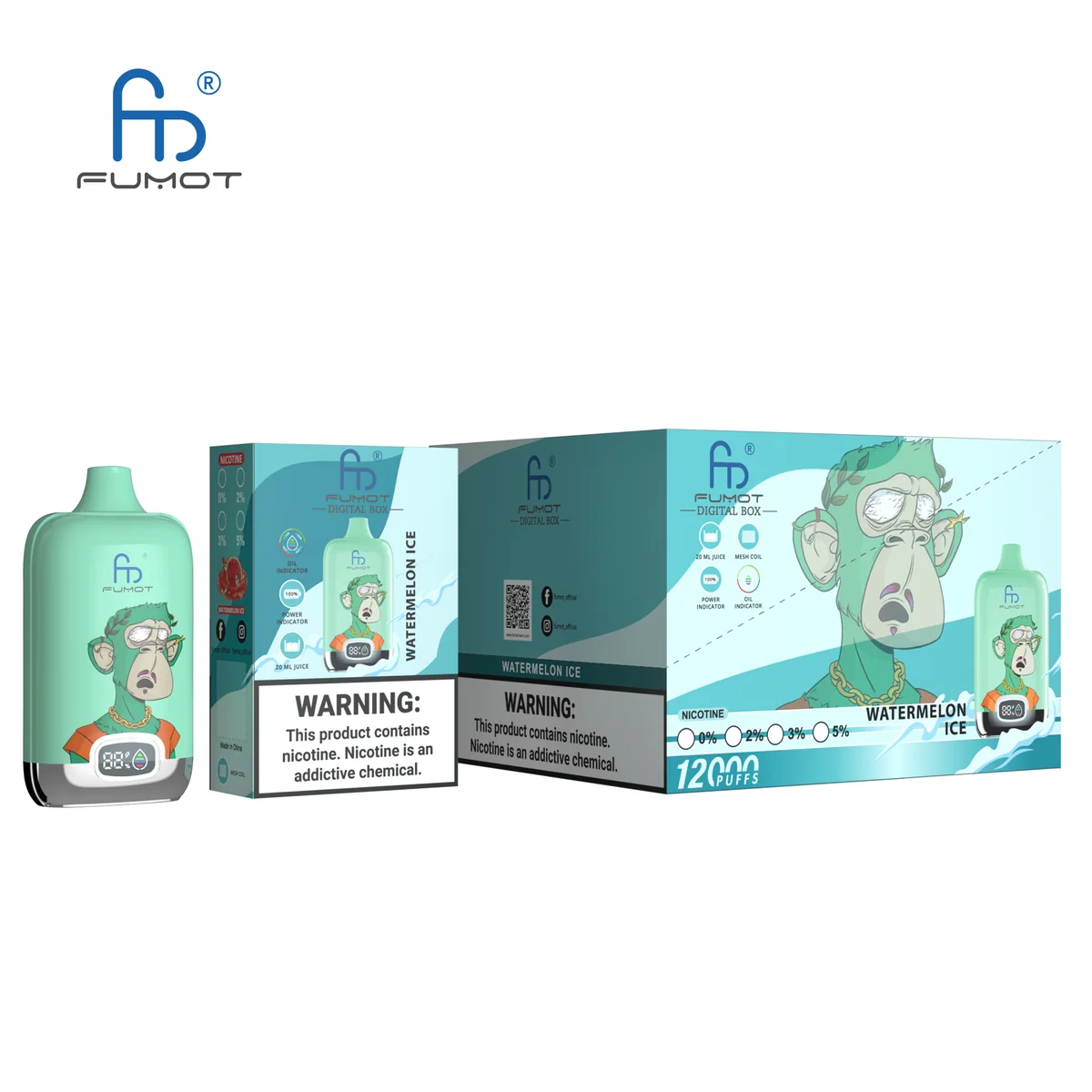 fumot-digital-box-12000-einweg-vape-watermelon-ice image 3