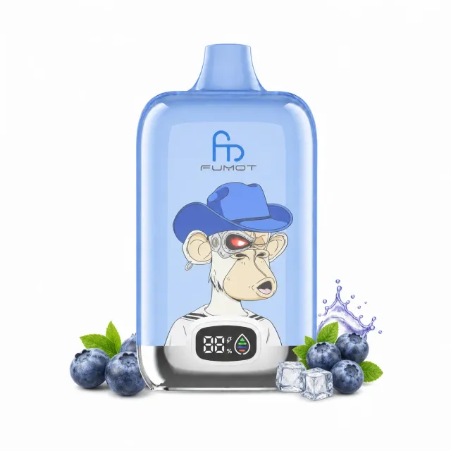 fumot-digital-box-12000-einweg-vape-blueberry-on-ice image 1