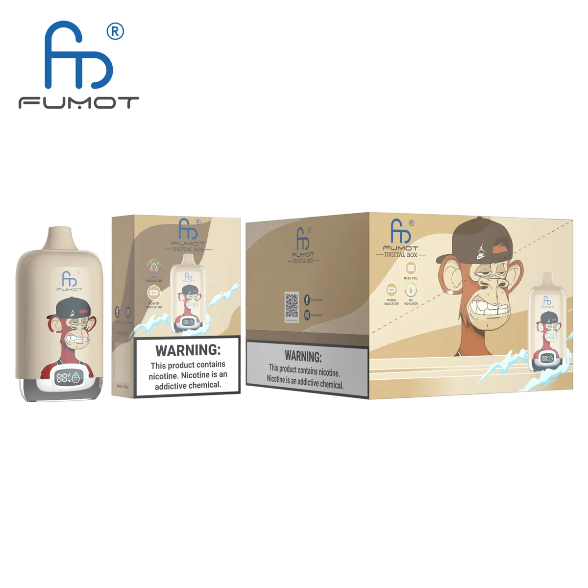 fumot-digital-box-12000-einweg-vape-cherry-berry image 3