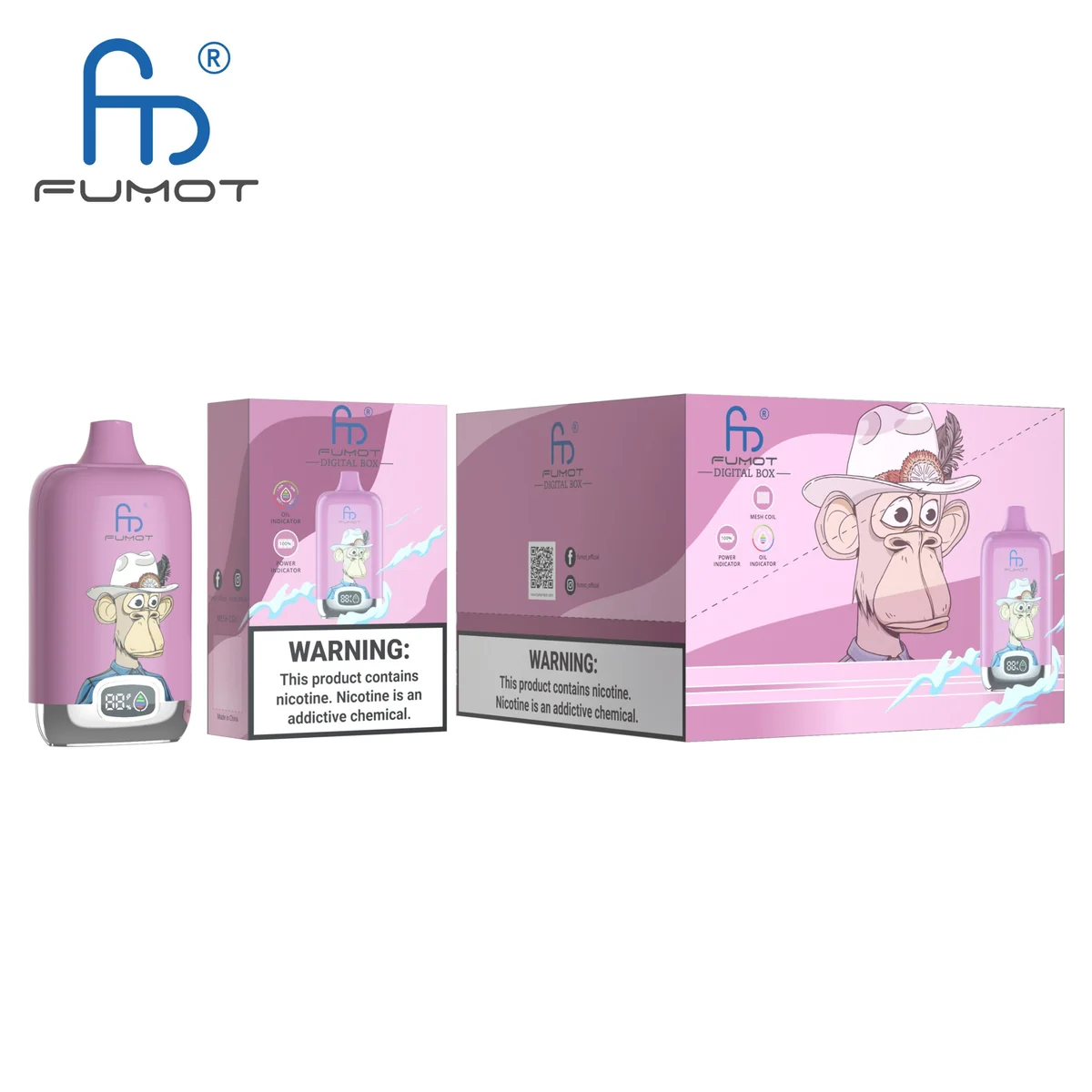 fumot-digital-box-12000-einweg-vape-blueberry-cherry-cranberry image 3