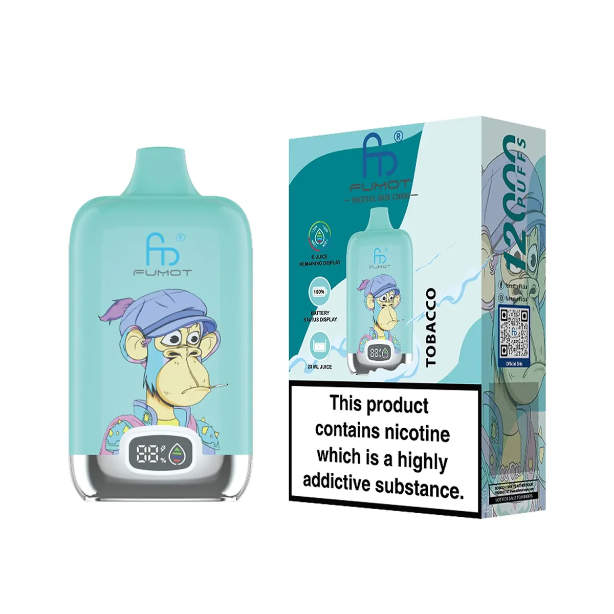 fumot-digital-box-12000-einweg-e-zigarette-tobacco image 2