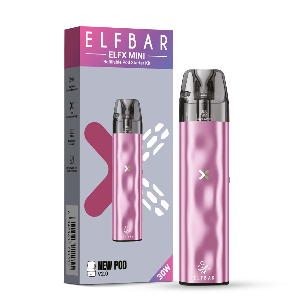 elfbar-elfx-mini-kit-pod-system-pink-30w-1000mah image 2