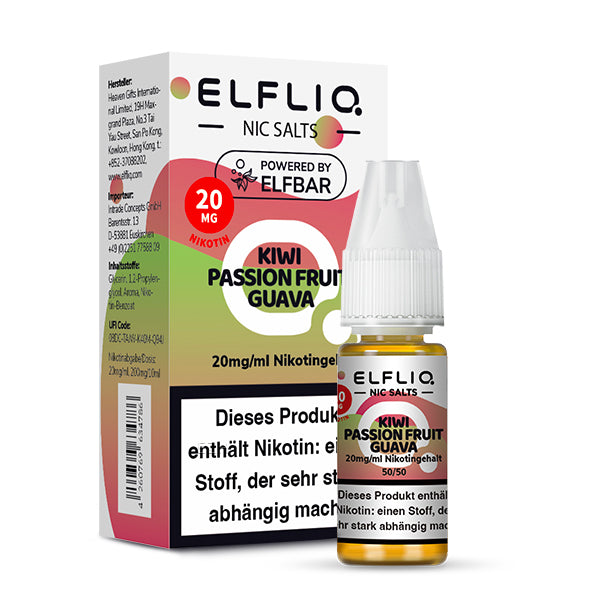 elfliq-kiwi-passion-fruit-guava-nikotinsalz-liquid-10-ml image 3