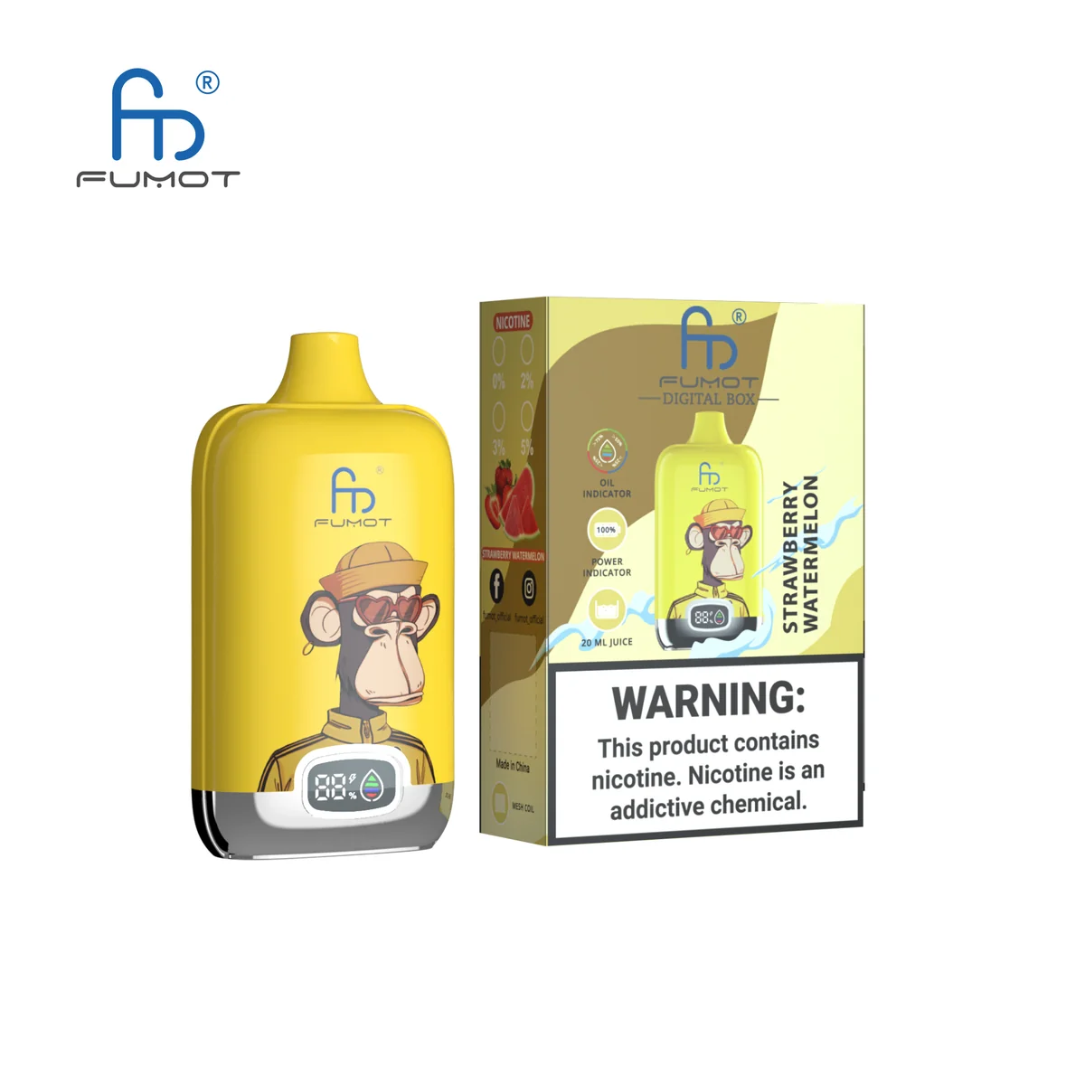 fumot-digital-box-12000-einweg-vape-strawberry-watermelon image 2