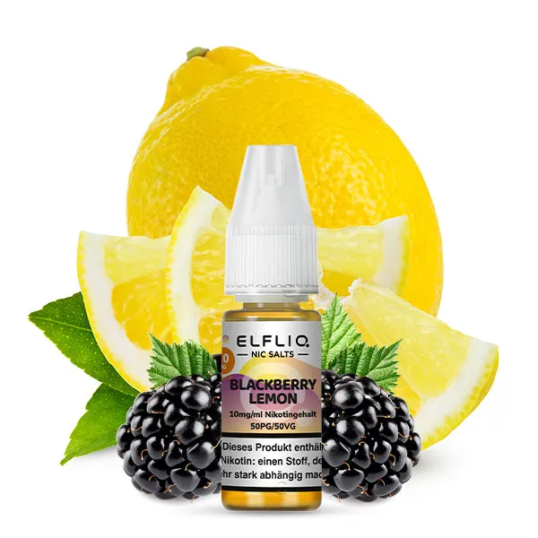 elfliq-blackberry-lemon-nikotinsalz-liquid-10-ml image 1