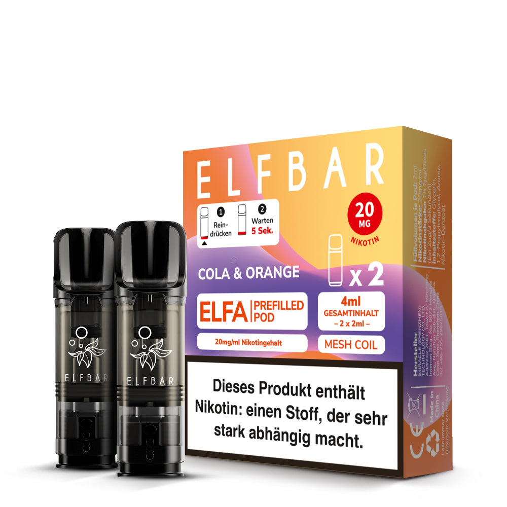 elfbar-elfa-prefilled-pod-cola-orange-20-mg-ml-2er-pack image 2