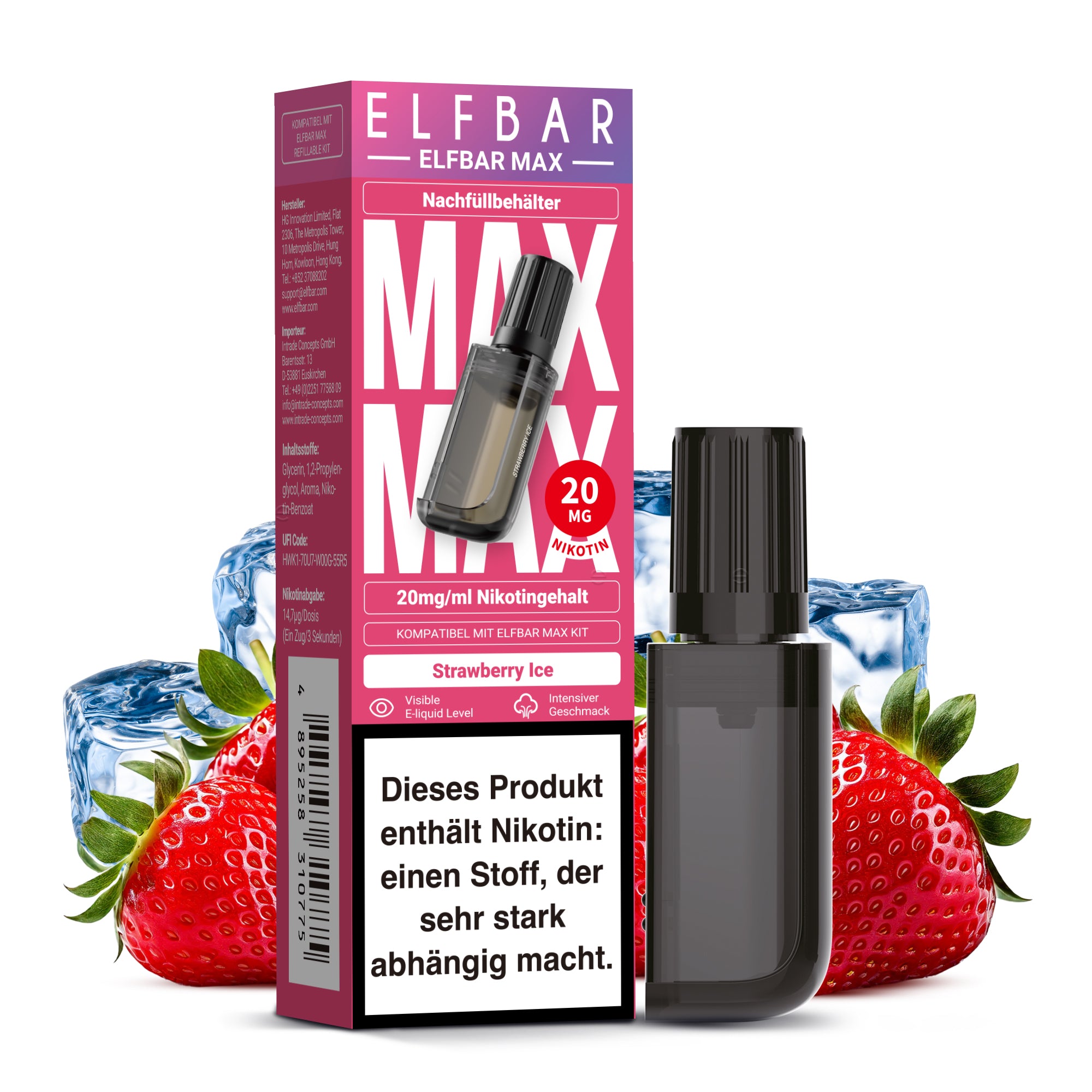 elfbar-max-nachf-llbeh-lter-strawberry-ice-10-ml-20-mg-ml image 1