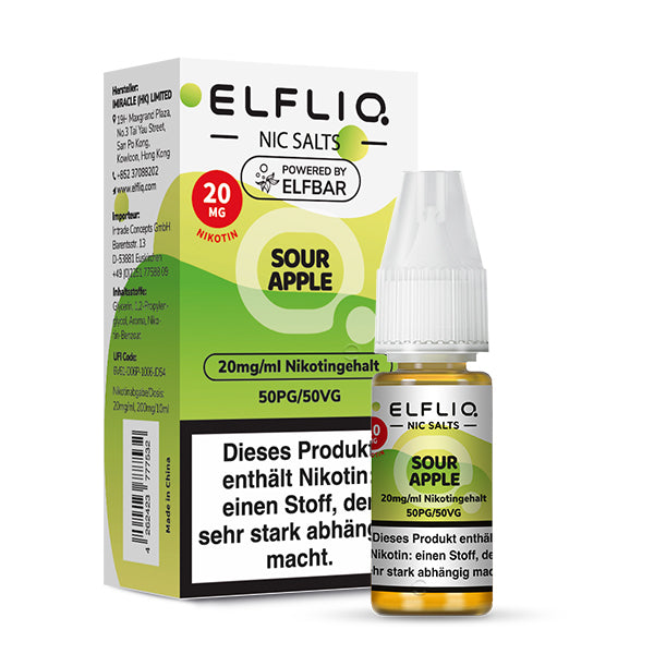 elfliq-sour-apple-nikotinsalz-liquid-10ml-saurer-apfel image 3