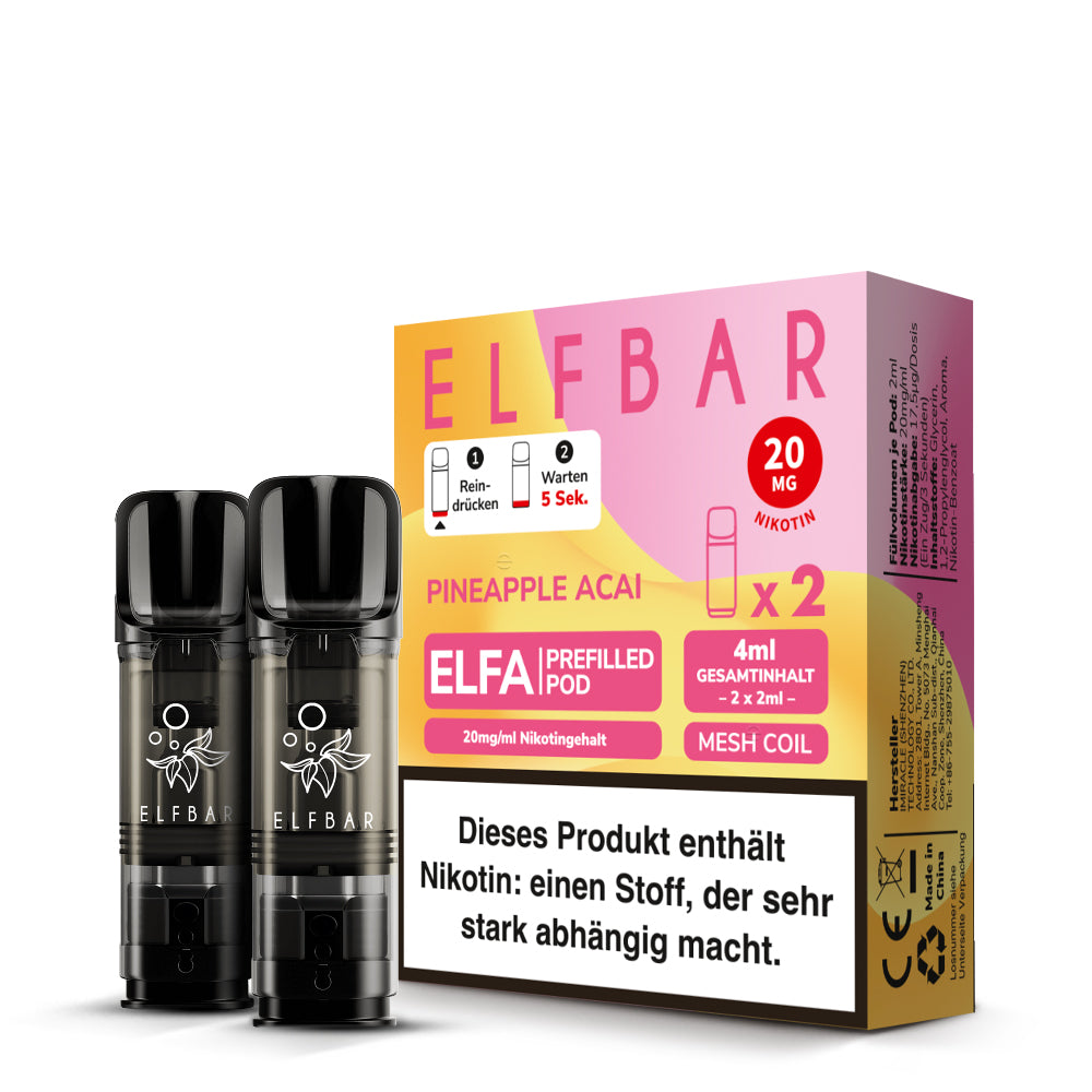 elfbar-elfa-prefilled-pod-pineapple-acai-20mg-2er-pack image 2